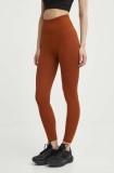 Puma leggins de antrenament Shapeluxe Seamless culoarea maro, neted, 524360