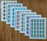 Cumpara ieftin ✅RO 1967 LP 645 " 10 ani de la moartea sculptorului C. Brancusi ", serie in coala intreaga de 25 ,MNH (coli indoite pe linia dantelata 2/5)