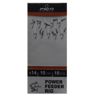 CARLIGE LEGATE FEEDER PRO FL FLUOROCARBON 10CM 10BUC CARLIG NR 14 CU SPIN foto