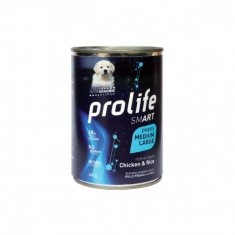 Hrana Umeda Pentru Caini Premium Prolife Dog Puppy Medium/ Large Smart Pui & Orez Cv 400 Gr