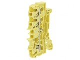 Conector Șine 2,5mm2 3 Borne Galben 2002, Wago