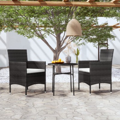 Gossi set mobilier de gradina, 3 piese, poliratan foto