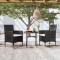 Gossi set mobilier de gradina, 3 piese, poliratan