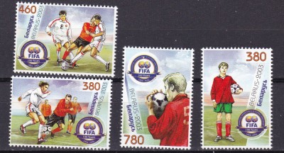 Belarus 2003 sport fotbal MI 505-508 MNH foto