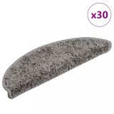 vidaXL Covorașe scară 30 buc Gri 56x17x3 cm