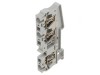 Conector &Icirc;mbinare Șine 0,2-6mm2 3 Borne Gri 8.2mm