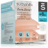 Suavinex Zero Zero Bottle Teat tetină pentru biberon L Dense Flow 6 m+ 2 buc