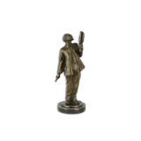 Vincent Van Gogh -statueta Art Deco din bronz pe un solclu din marmura BE-72, Nuduri