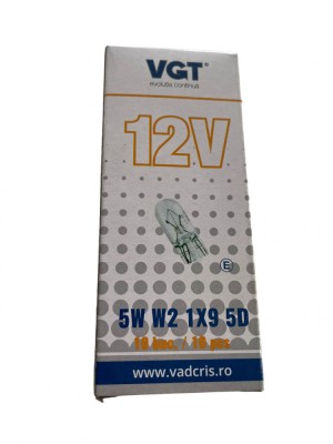 Bec Lucas tip nou- pozitie 12V 5W W2 1X9 5D foto