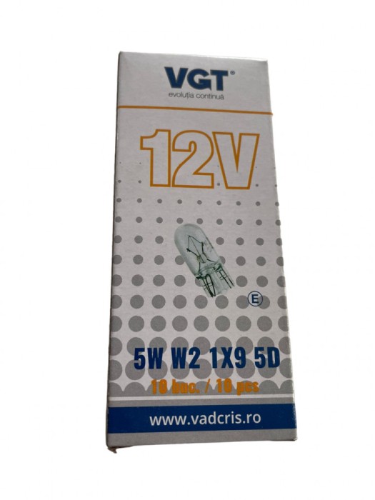 Bec Lucas tip nou- pozitie 12V 5W W2 1X9 5D