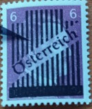 AUSTRIA-1945-SUPRATIPAR: 14 LINII VERTICALE-pe timbru de 6p.Reicch.(Cat Mi=15e) timbru=MNH=LUXt '' -Vezi-Scan
