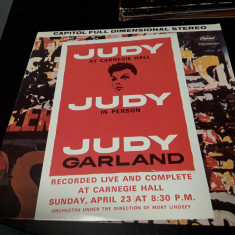 [Vinil] Judy Garland - Judy At Carnegie Hall - Judy In Person - 2LP - gatefold