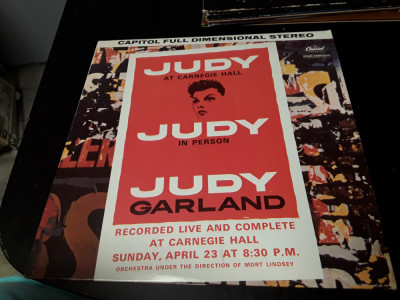 [Vinil] Judy Garland - Judy At Carnegie Hall - Judy In Person - 2LP - gatefold foto