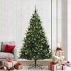 Brad de Crăciun artificial cu ramuri articulabile, 300 LED-uri