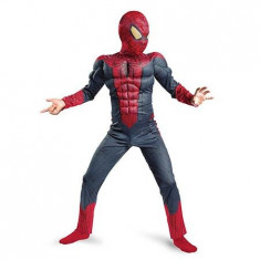 Costum spiderman cu muschi DeLuxe 3-9 ani foto