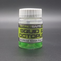 Secret Baits 10mm Popup Artif. Squid &amp; Octopus Flavour - Green (verde)