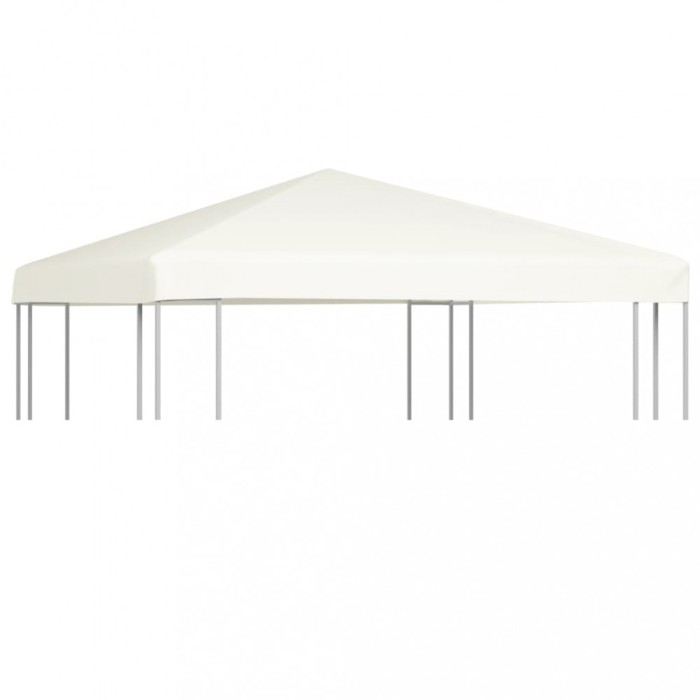 Gossi acoperis de pavilion, 310 g/m2, alb crem, 3 x 3 m