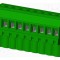 Conector regletă de conexiuni deconectabilă AMPHENOL ANYTEK TS mufă mamă 15A 300V 9 pini verde