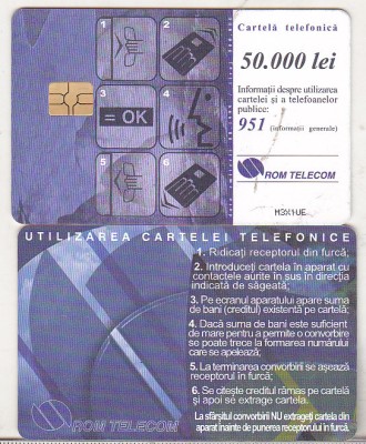 bnk card Cartela telefonica 1999 - Instructiuni - RO-ROM-0045A foto