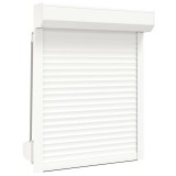 vidaXL Oblon rulant, alb, 80 x 100 cm, aluminiu