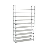 Pantofar tip raft depozitare incaltaminte GN10R, cu 10 polite textile, capacitate 24 perechi