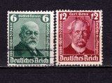 Cumpara ieftin ✅ (S43) Germania Reich 1936 &quot;Automobilul 50 de ani Daimler - Benz &quot; serie completa Michel 604/605, stampilate, Stampilat