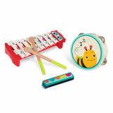 Btoys - Set 3 instrumente muzicale din lemn B.Toys