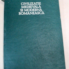 CIVILIZATIE MEDIEVALA SI MODERNA ROMANEASCA CLUJ-NAPOCA 1985