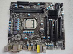 Placa de baza ASRock B75M-GL, DDR3, PCI-E, LGA1155 + procesor G630 foto