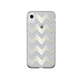 Husa iPhone XR Devia Silicon Bowen Series Silver (cu model electroplacat)