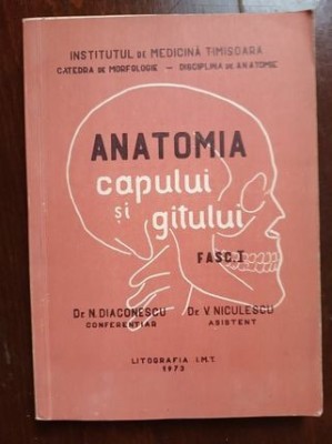 Anatomia capului si gatului fasc.1- N.Diaconescu, V.Niculescu foto
