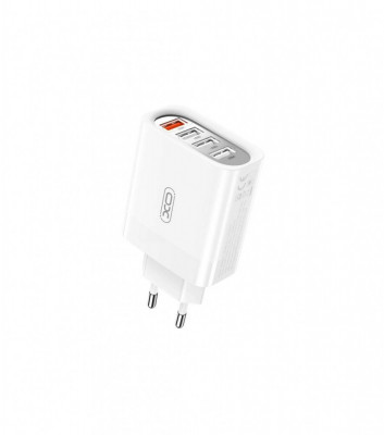 Incarcator retea 4 USB : 1USB Quick charge QC3.0 + 3USB 2.4A Cod:XO-L100 Automotive TrustedCars foto