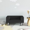 Gossi canapea pentru copii, negru, 50x40x26,5 cm, catifea