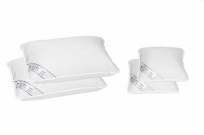Set 2 perne 50x70 cm si 2 perne 40x40 cm HypoallergenicMed Somnart, microfibra matlasata foto