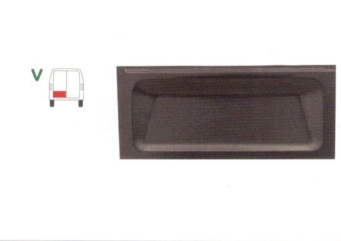 Panou reparatie usa Ford TRANSIT, 10.1985-07.2000, Model cu 2 usi spate, partea stanga, parte inferioara , usa spate; 385 mm,