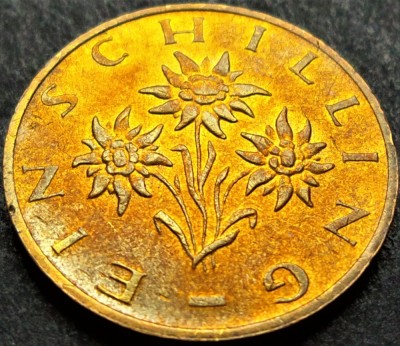 Moneda 1 SCHILLING - AUSTRIA, anul 1991 *cod 1164 F foto
