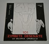 Album Caricaturi 101 Zambete Desenate la Salonul Umorului C Tanase 1984