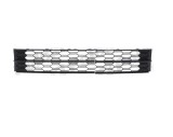 Grila bara protectie, spoiler Skoda Octavia Iii (5e), 03.2017-09.2020, montare fata, centrala, cu ornamente; negru, Negru lucios, RapidAuto