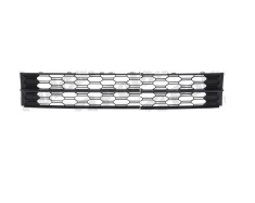 Grila bara protectie, spoiler Skoda Octavia Iii (5e), 03.2017-09.2020, montare fata, centrala, cu ornamente; negru, Negru lucios, RapidAuto