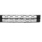 Grila bara protectie, spoiler Skoda Octavia Iii (5e), 03.2017-09.2020, montare fata, centrala, cu ornamente; negru, Negru lucios, RapidAuto