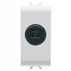 Priza audio si video audiofonic 1M Gewiss Chorus alb GW10454