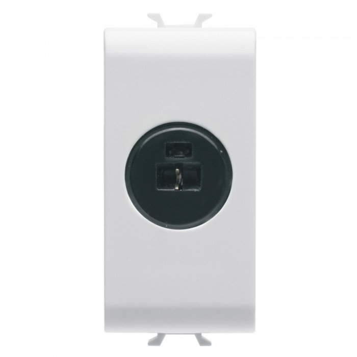 Priza audio si video audiofonic 1M Gewiss Chorus alb GW10454