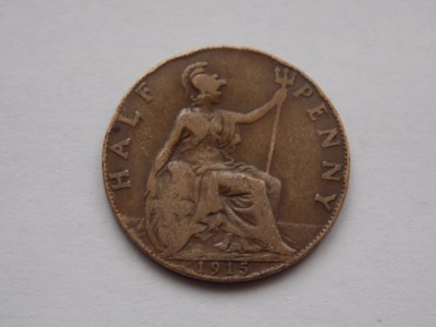 HALF PENNY 1915 GBR foto