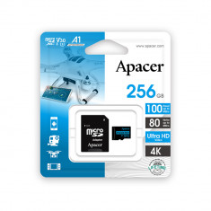 Card microSDXC UHS-I Apacer 256GB clasa 10 cu adaptor SD AP256GMCSX10U7-R