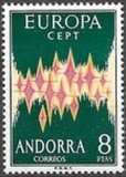 EUROPA CEPT 1972 &ndash; Andorra spaniola, Organizatii internationale, Nestampilat