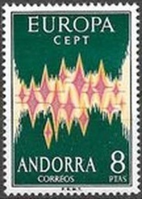 EUROPA CEPT 1972 &amp;ndash; Andorra spaniola foto
