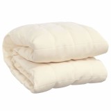 Cumpara ieftin Patura cu greutati, crem deschis, 200x225 cm, 13 kg, textil