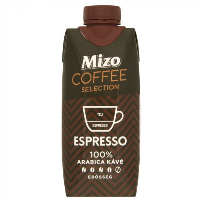 Cafea Espresso Mizo, 330 ml, Cafea cu Lapte, Cafea Ambalata, Cafea To Go, Cafea Mizo, Espresso Mizo, Espresso Cafea, Cafea Ambalata, Cafea UHT, Cafea