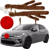 Set coarne de ren si nas rosu pentru masina Xtrobb, decor de Craciun