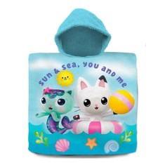 Prosop de plaja tip poncho Gabby s Dollhouse 60 120 cm